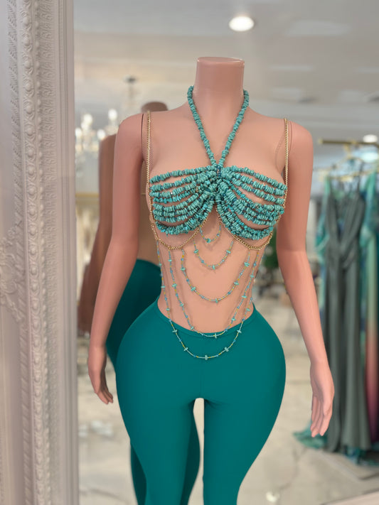 Iconic Goddess Pearls Top