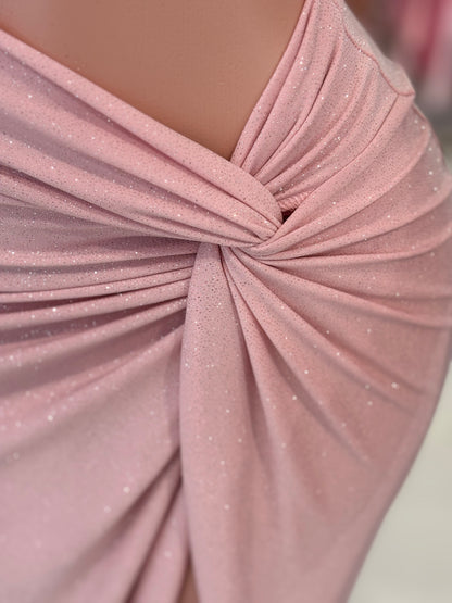 Wave Crasher Glitter Skirt Set Pink