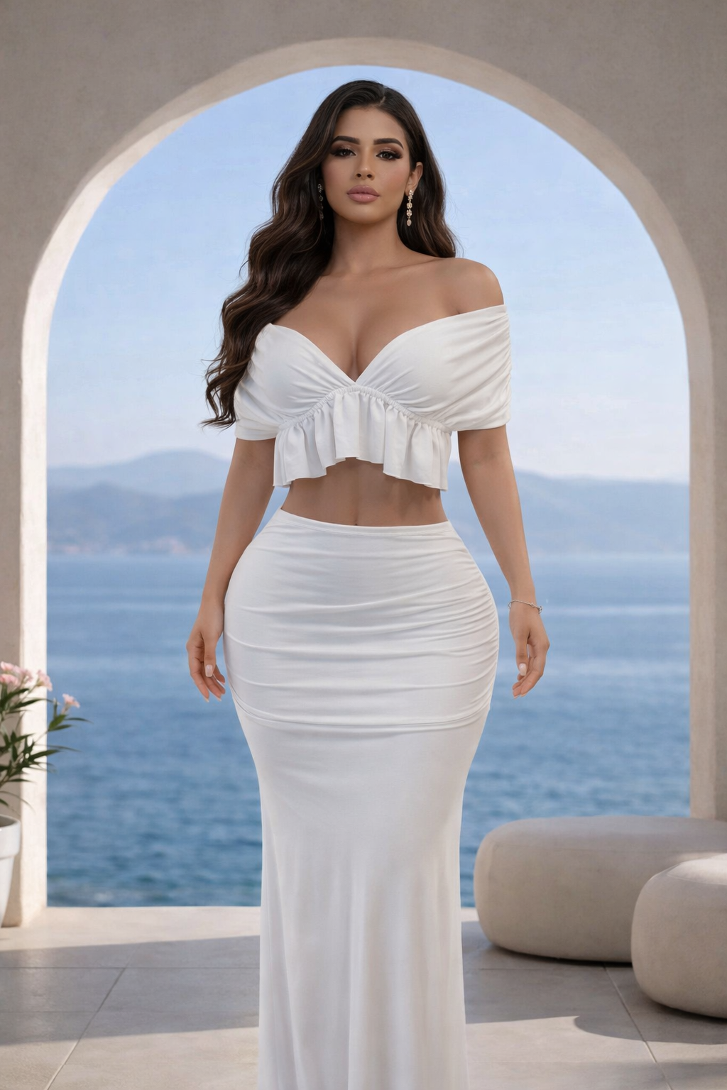 Let the Sun Shine Skirt White
