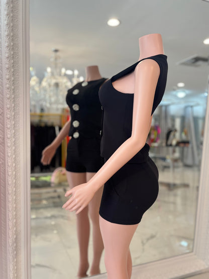 Conjunto Corto Short Set Black