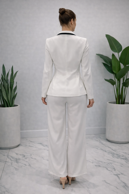 Delin Pants Set White