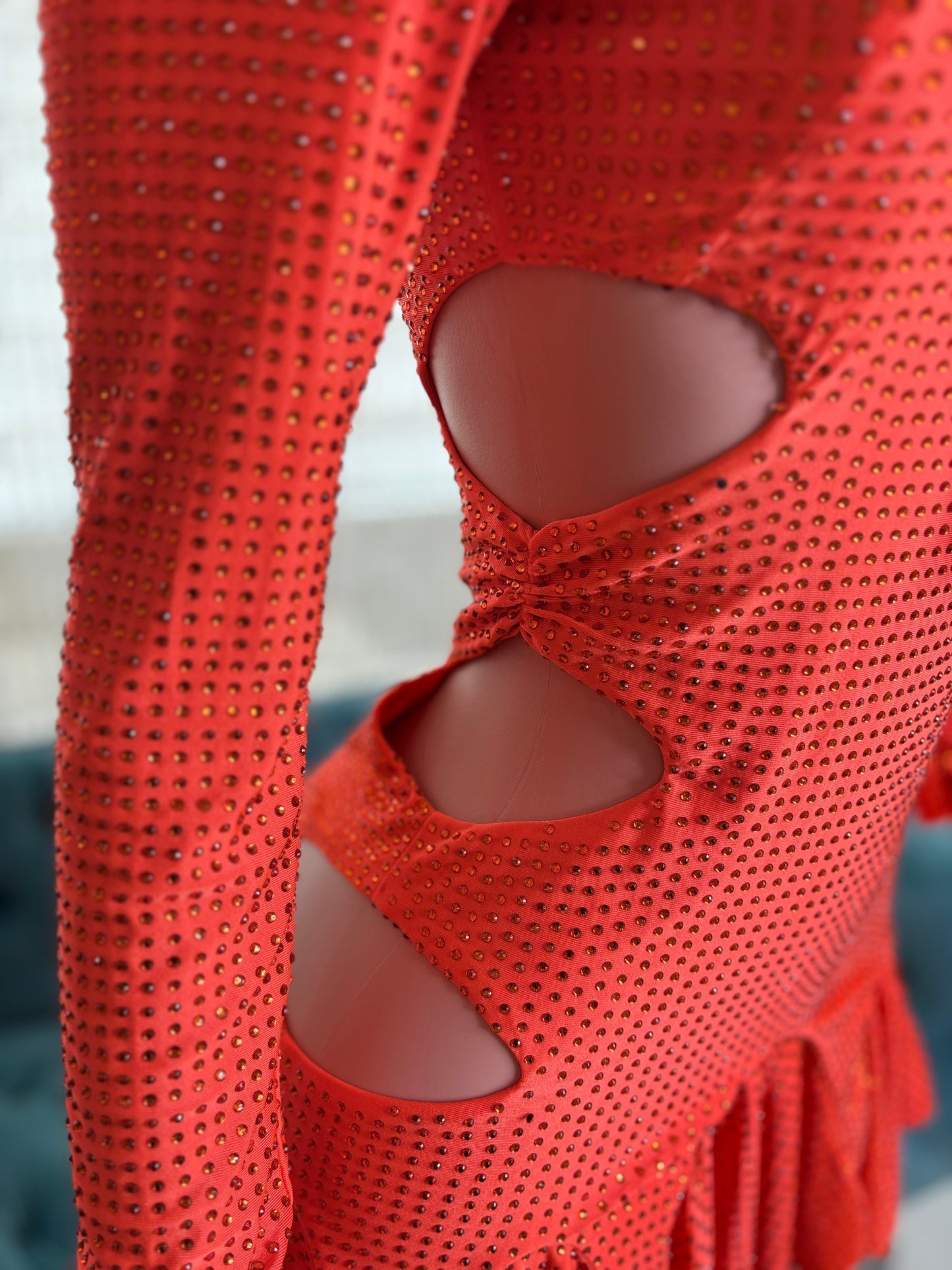 Party Mini Dress Orange