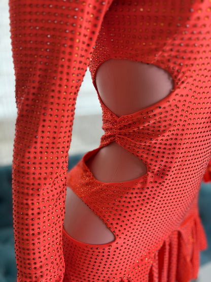 Party Mini Dress Orange