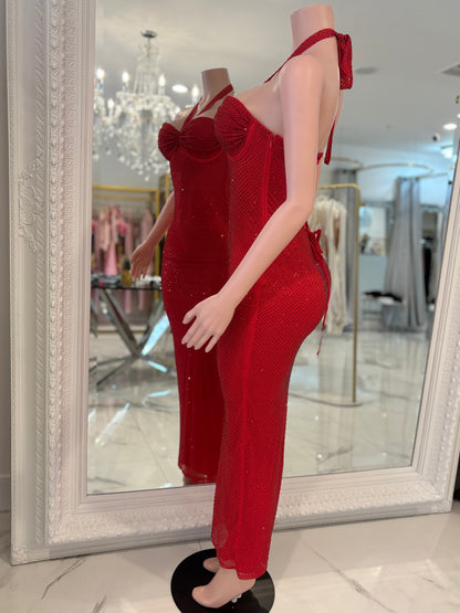Don't Forget Me Maxi Dress Red