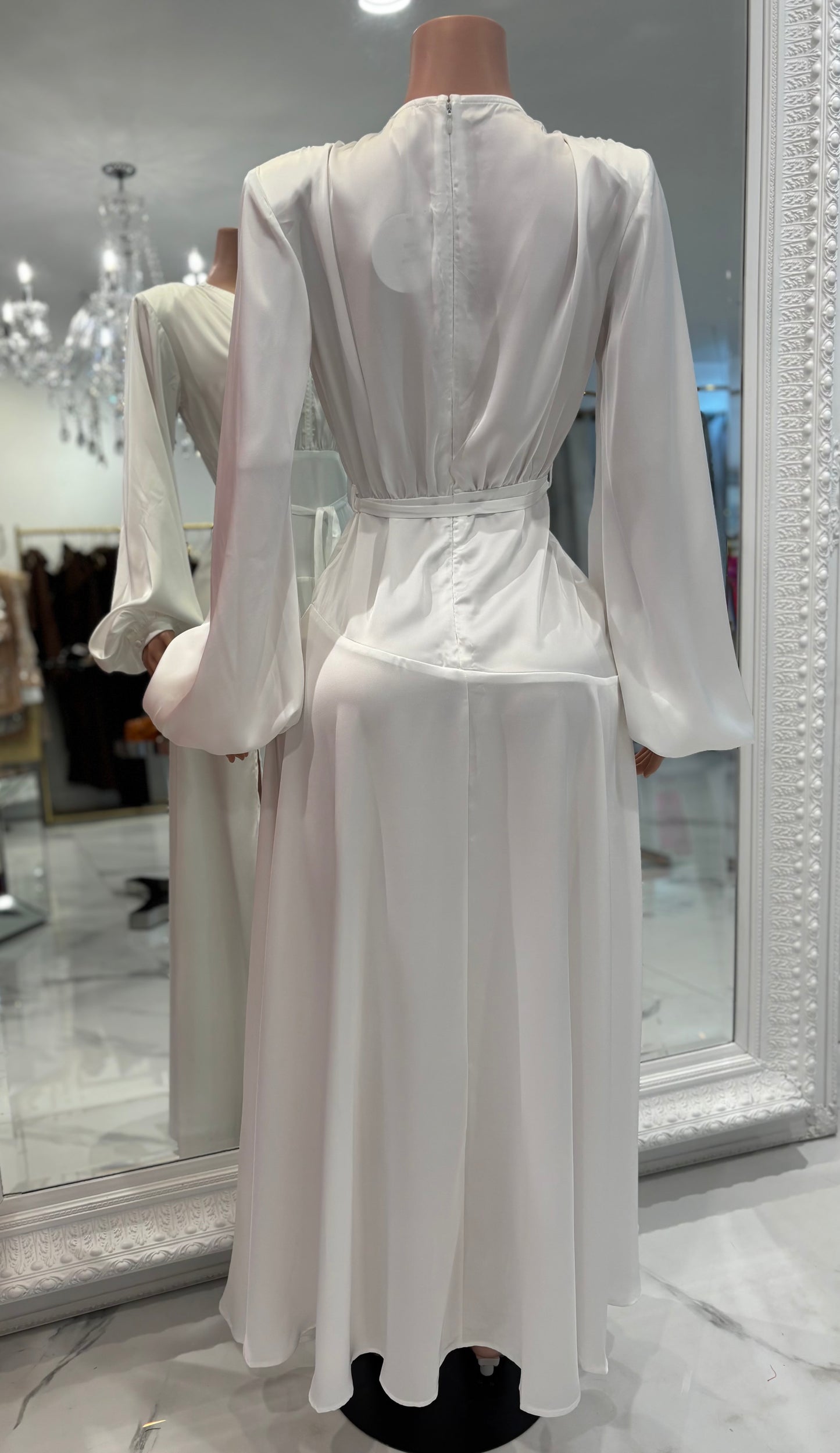 Party Maxi Dress White