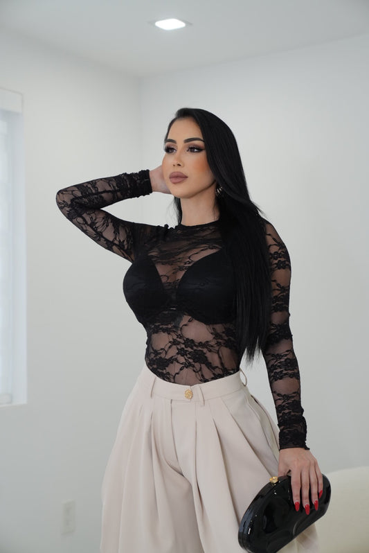 Take a Peek Top Black