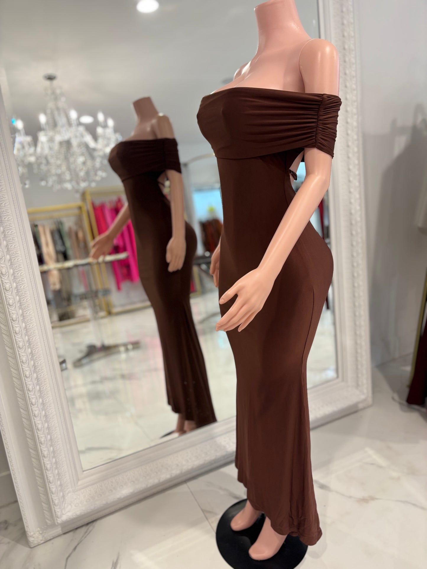 I Just Want Love Maxi Dress Brown