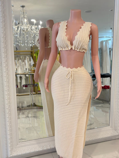 No Better Time Knit Skirt Set