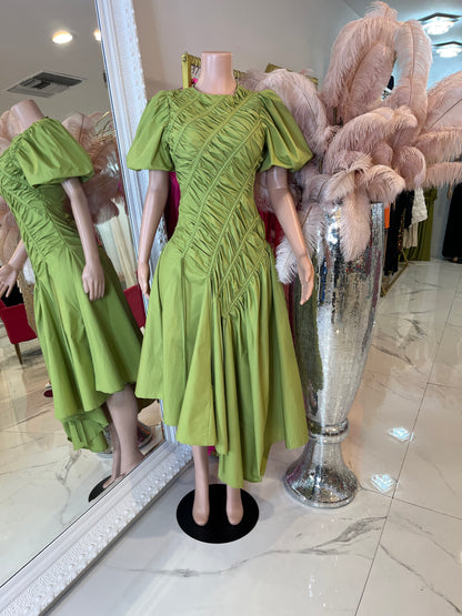 Petals Ruched Maxi Dress