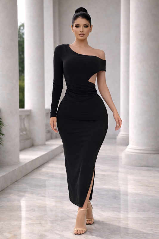 By My Side Forever Maxi Dress Black