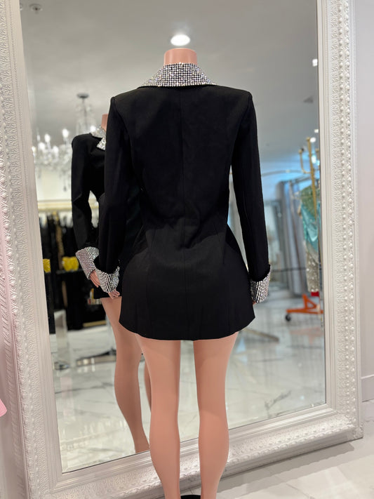 What a Good Distraction Mini Dress Black