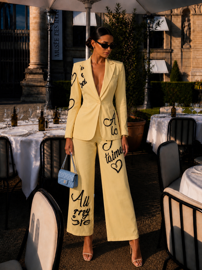 Amore Pants Set Yellow