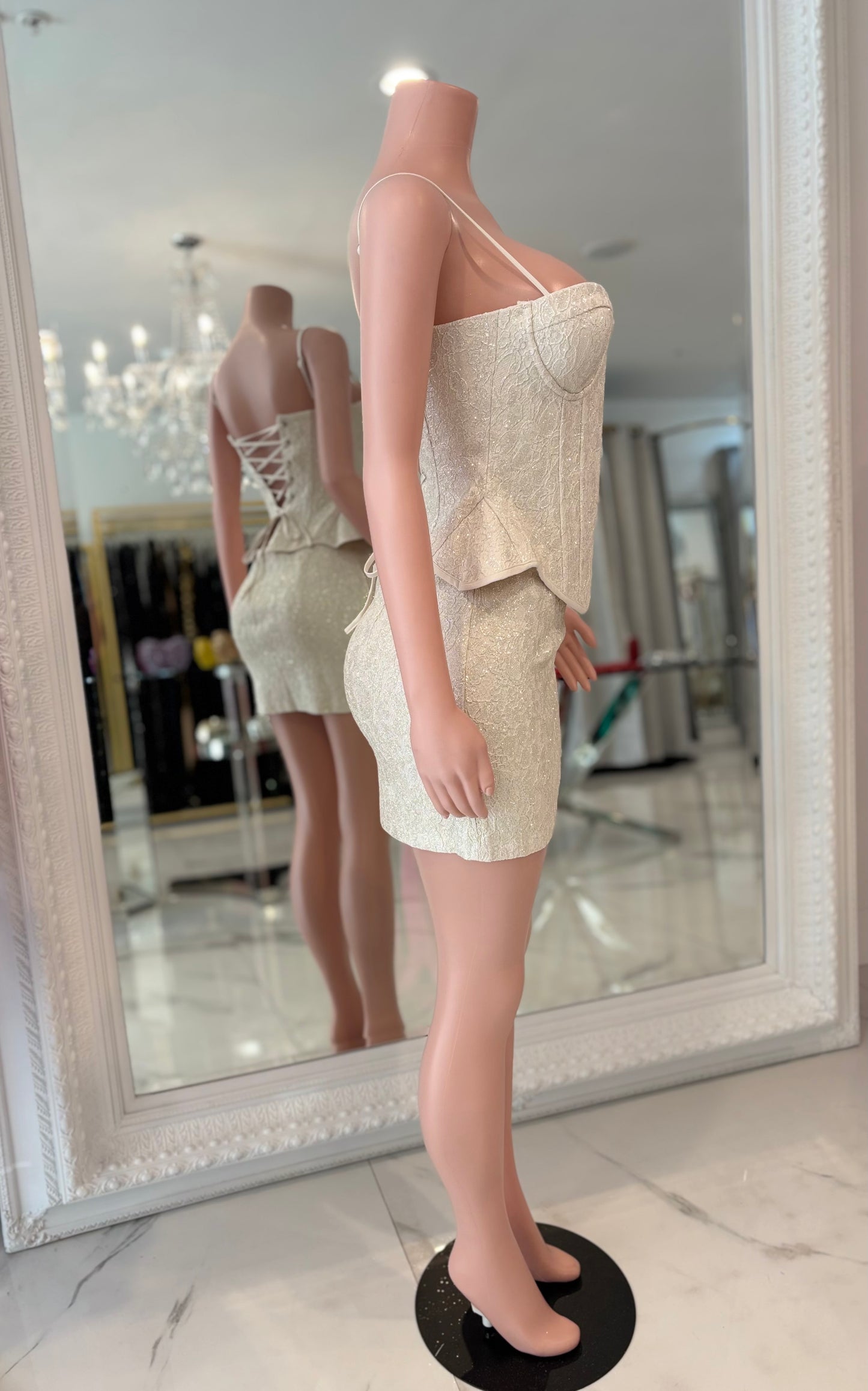 A Beautiful Miracle Skirt Set White