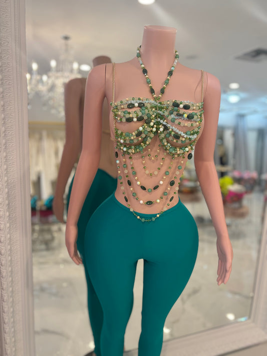 Iconic Goddess Pearls Top