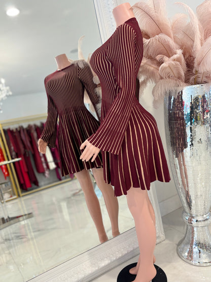 You Better Adore Me Mini Dress Rojo Vino