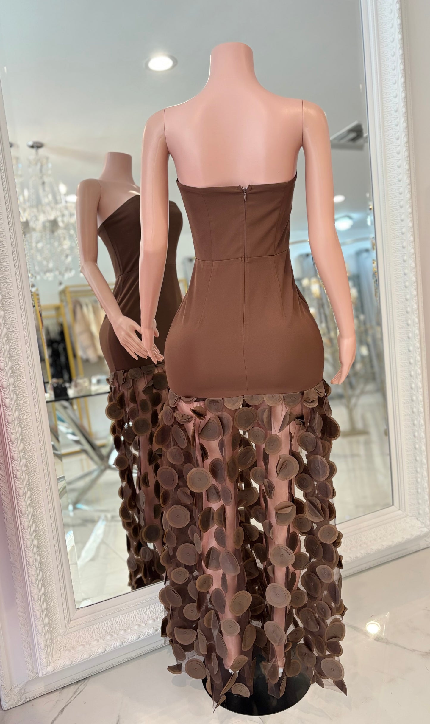 Goodnight to My Problems Maxi Dress Brown