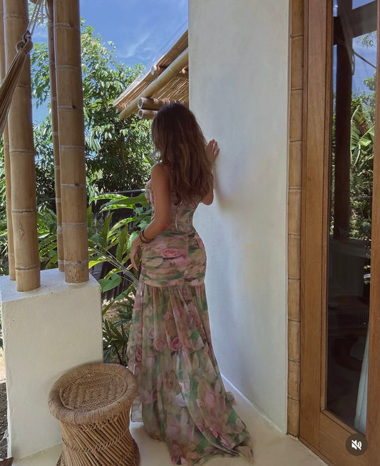 Follow My Lead Maxi Dress Floral