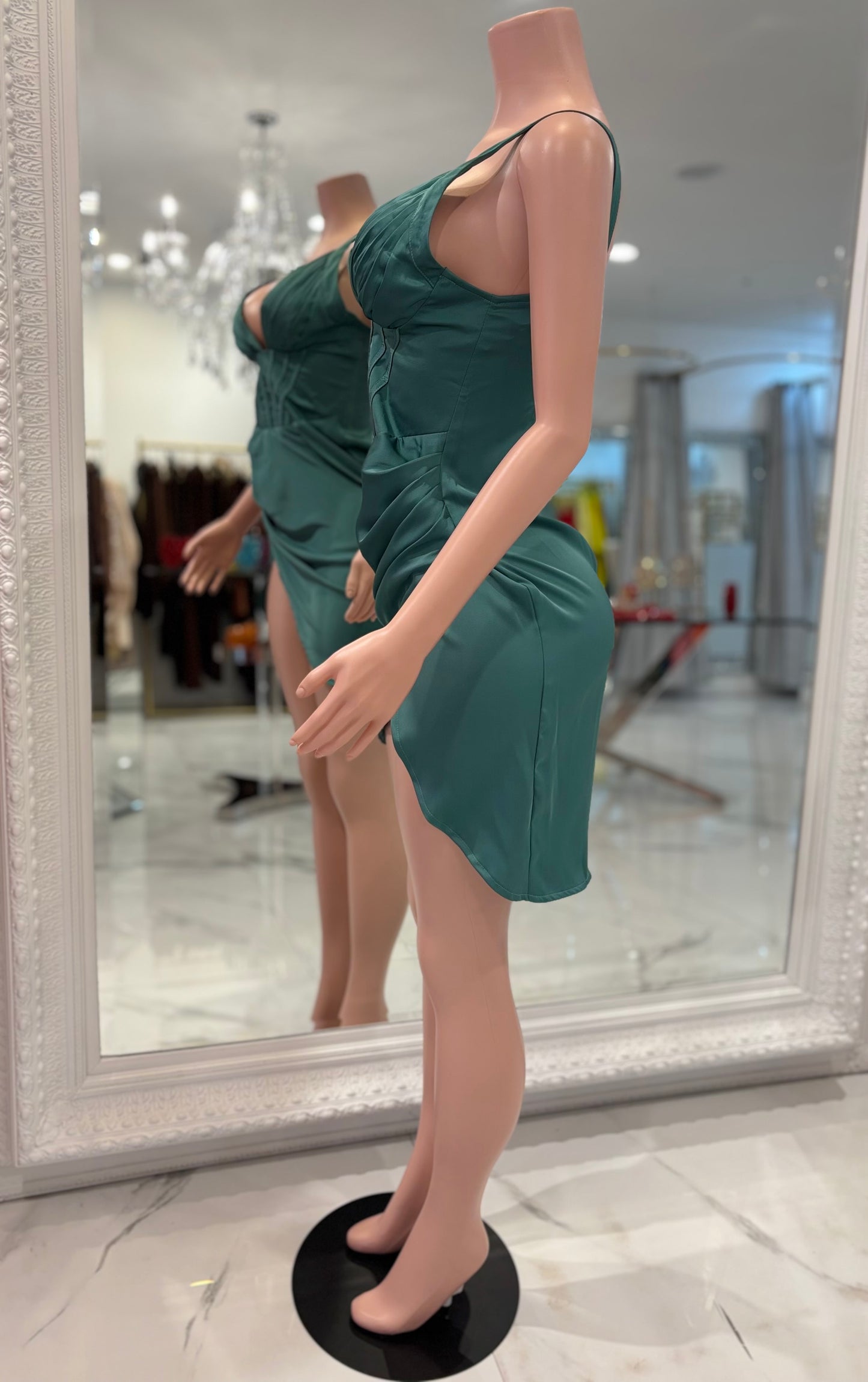 You Want it All Mini Dress Green