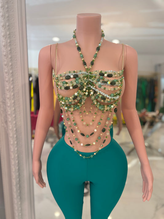 Iconic Goddess Pearls Top