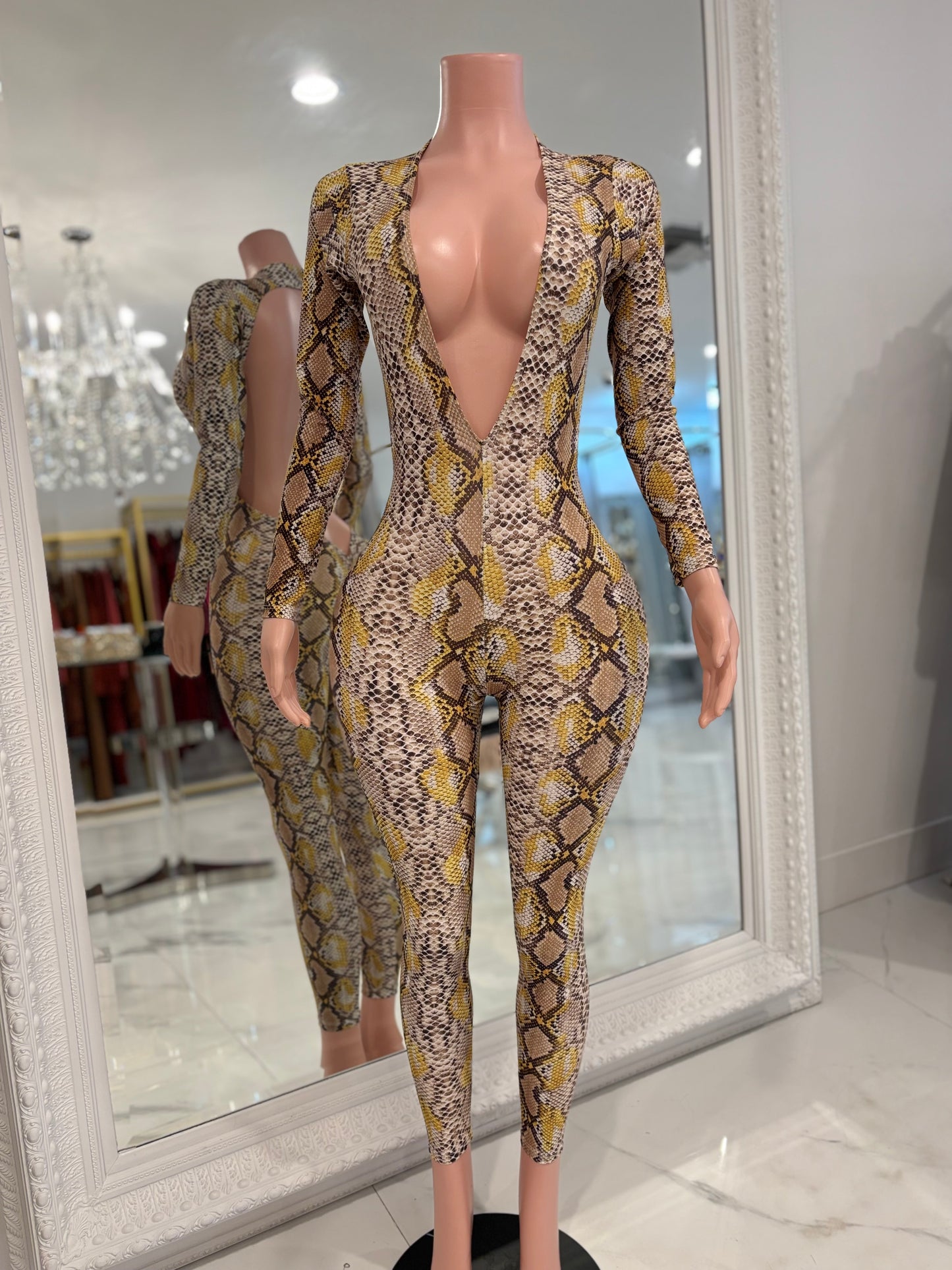 5 Seconds To The Future Jumpsuit Animal Print