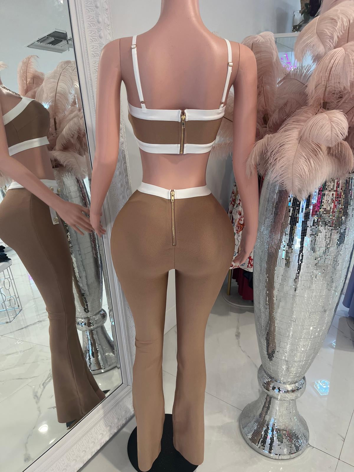 Blic Than The Moon Bandage Pant Set Nude