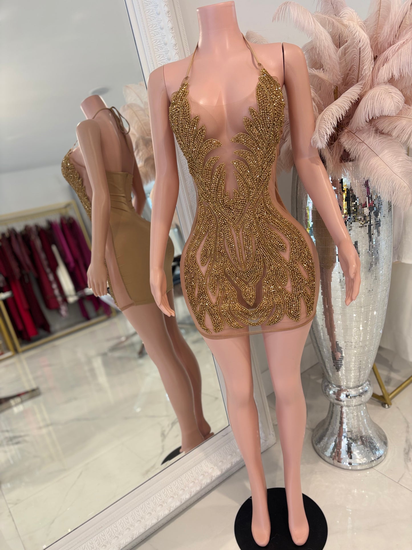 Greatest Treasure Mini Dress Gold