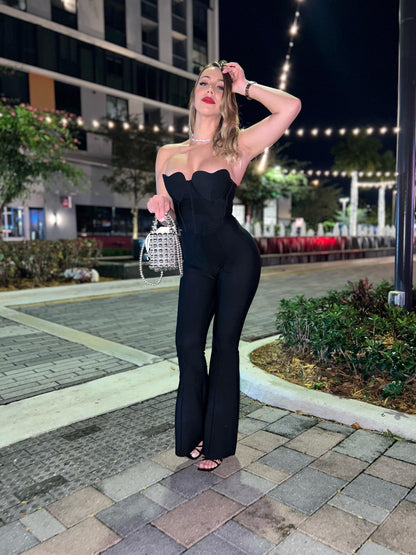 Feel The Energy Bandage Flare Pant Set