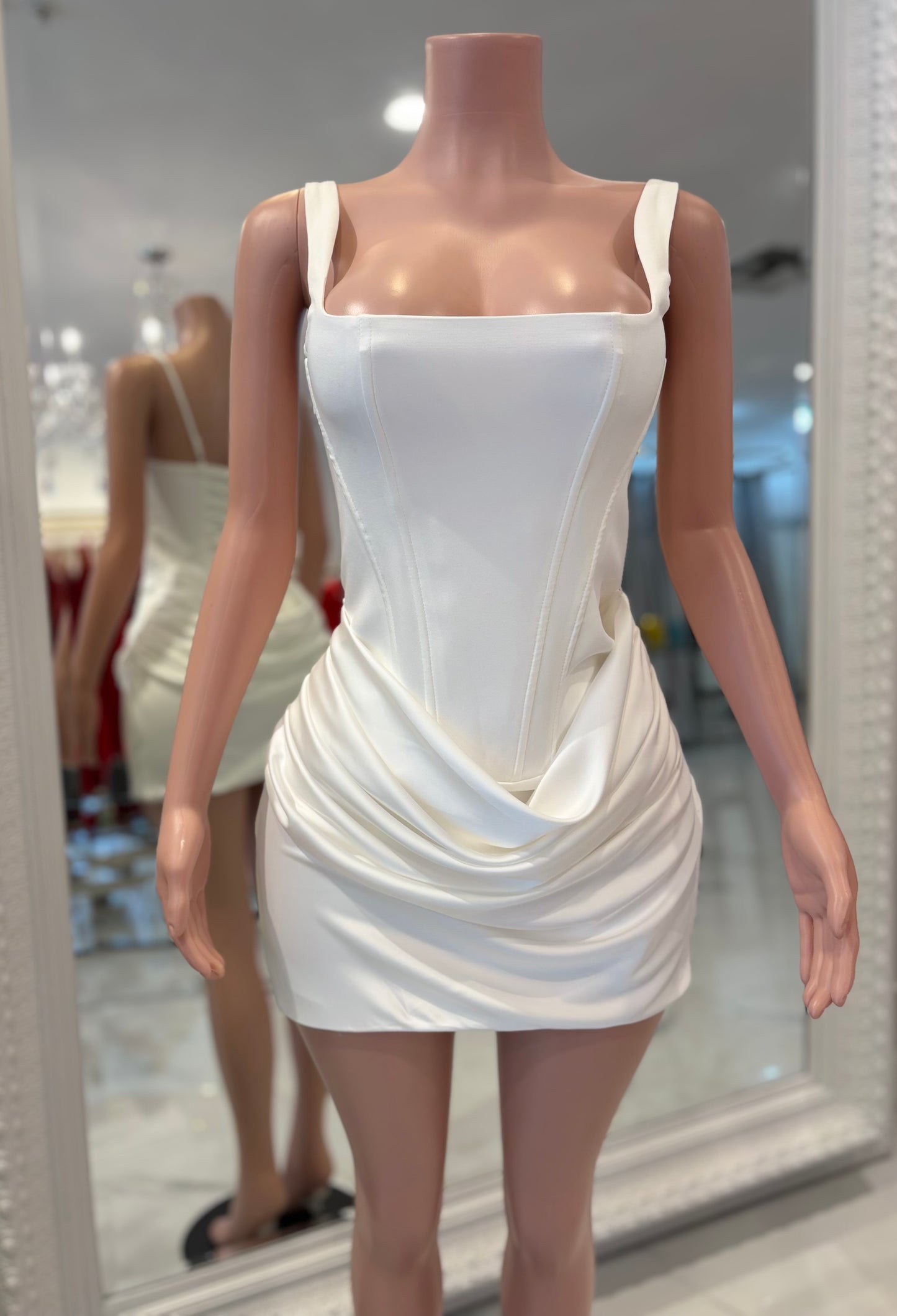What a Sight to Desire Mini Dress White