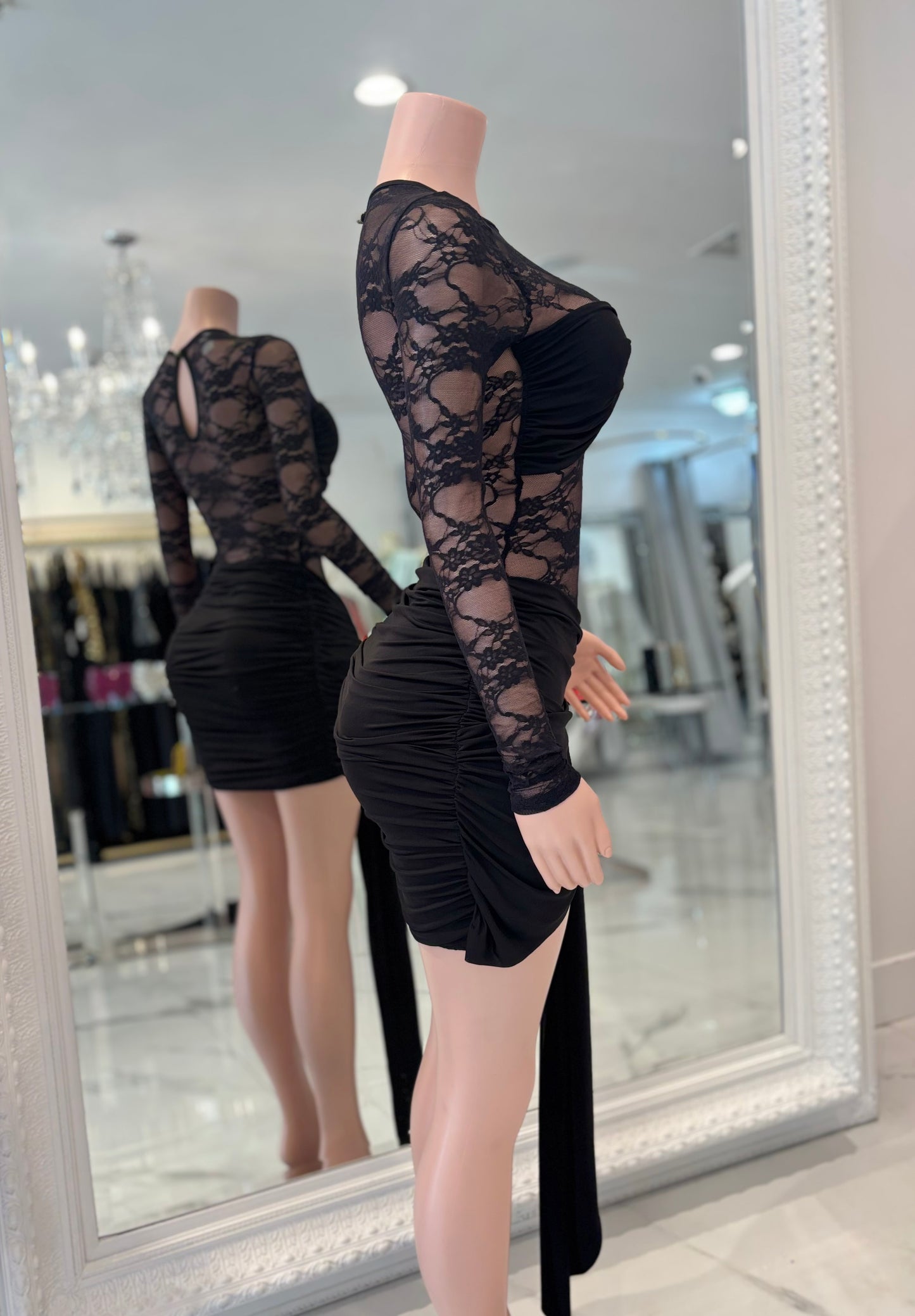 I'll Tell You What I Need Mini Dress Black