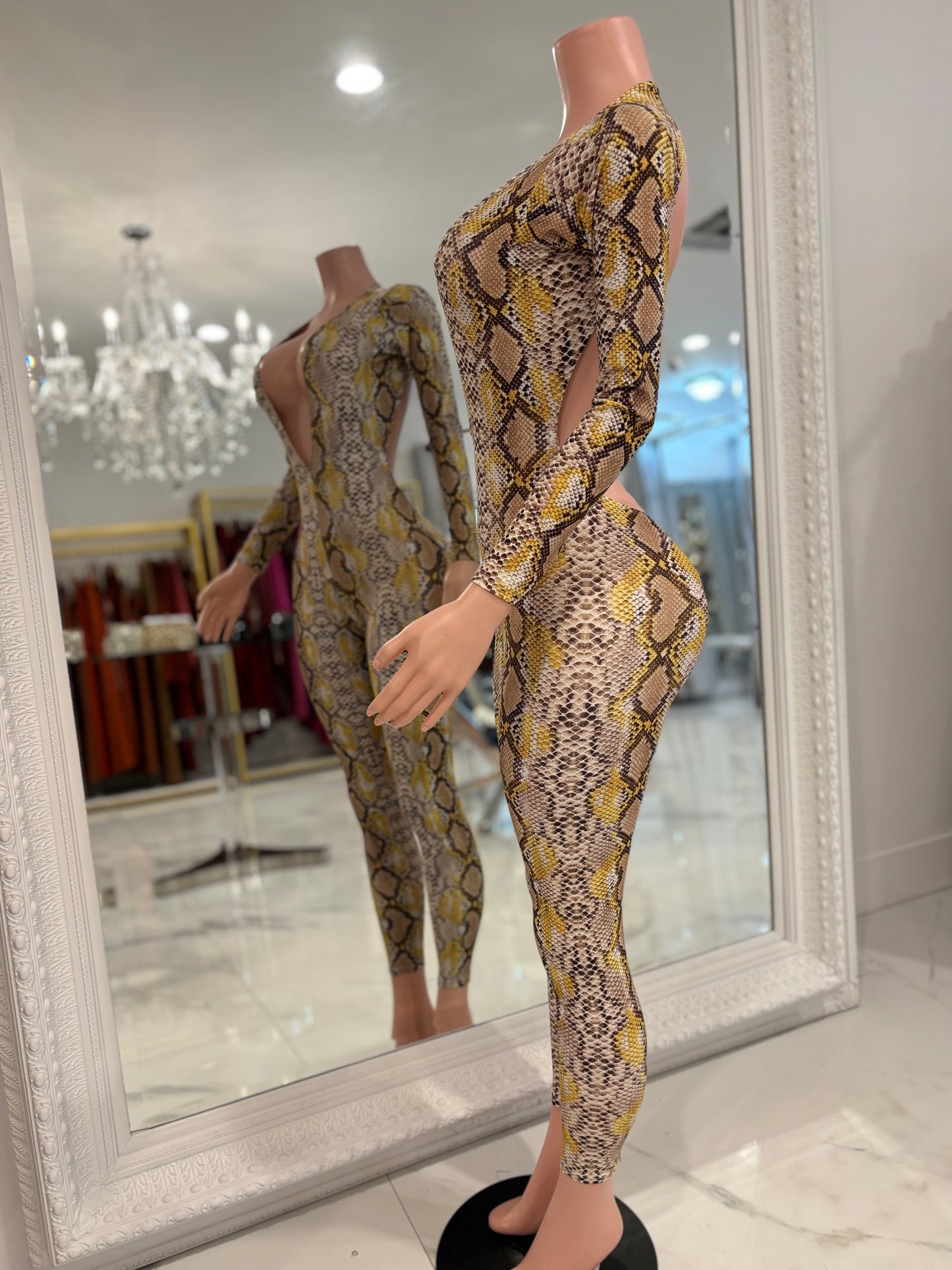 5 Seconds To The Future Jumpsuit Animal Print