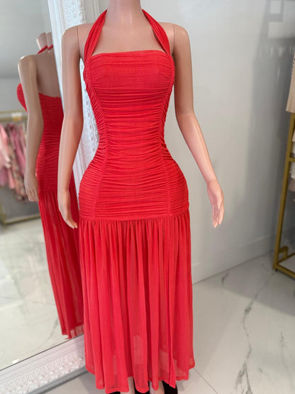 Pretty Girl Energy Mesh Maxi Dress