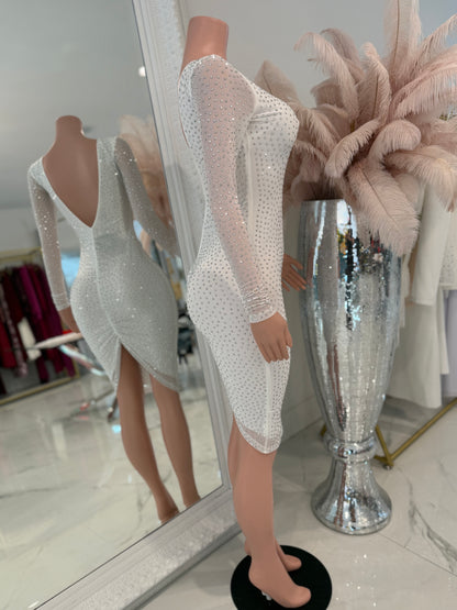 What a Tease Midi Dress White