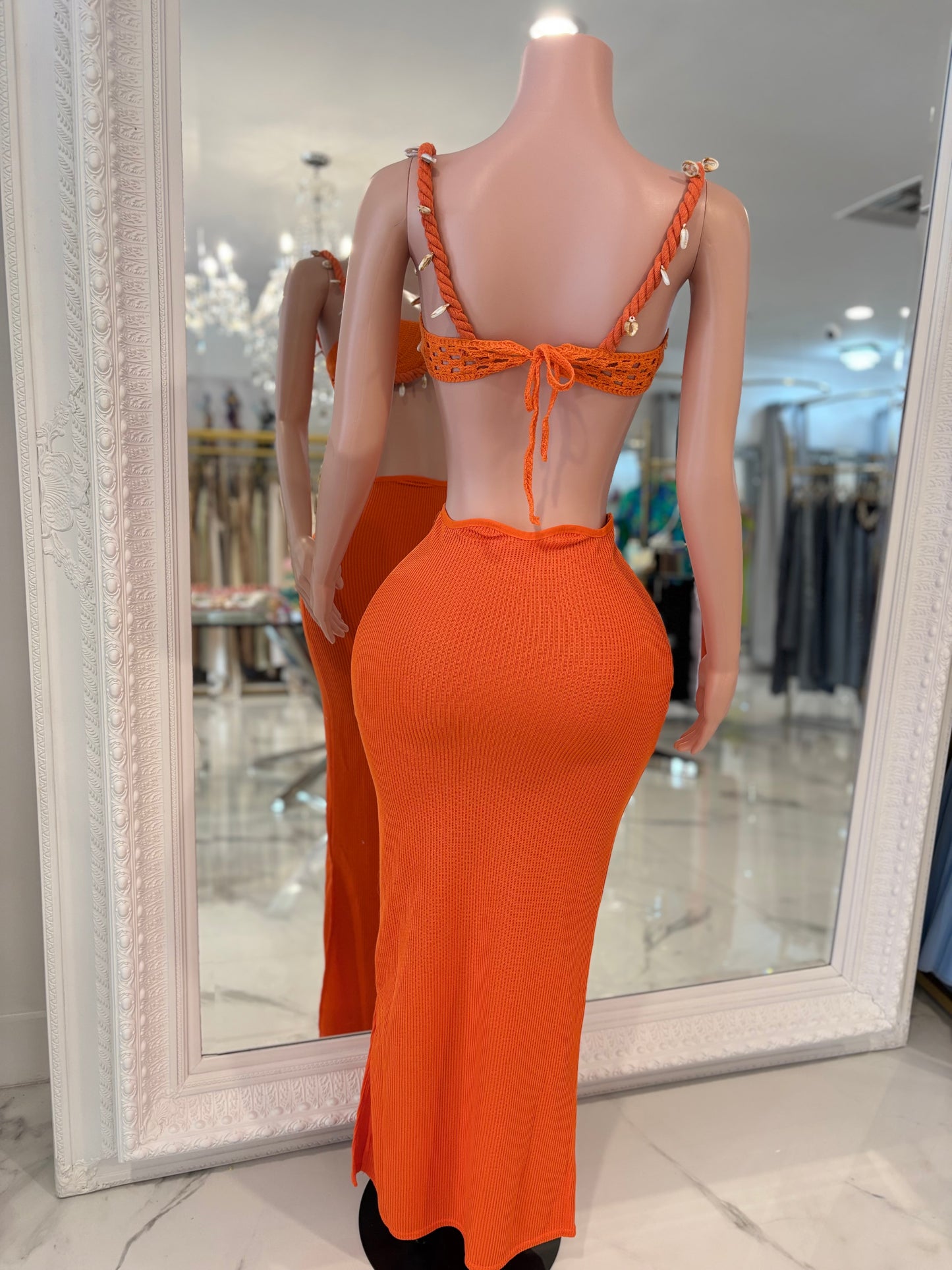 Tropic Skirt Set Orange