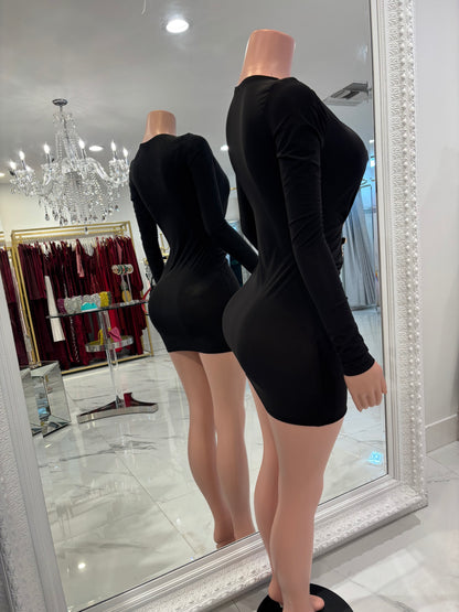 Couture Mini Dress Black