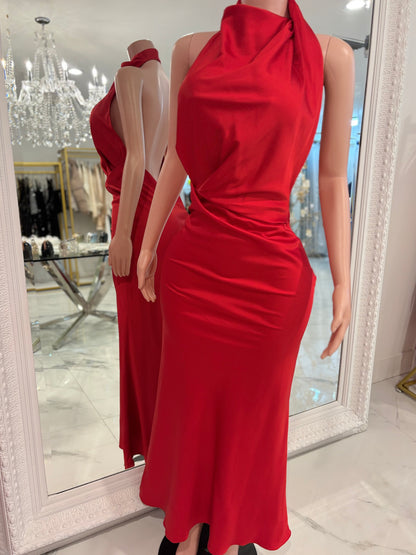 Killing Edge Style Maxi Dress Red