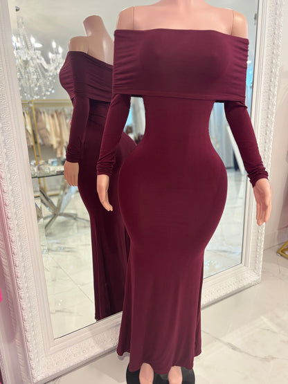 Casual Chic Maxi Dress Rojo Vino