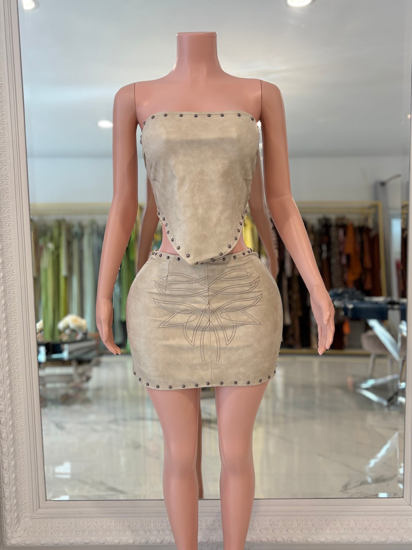 Don't Mess with My Mind Skirt Set