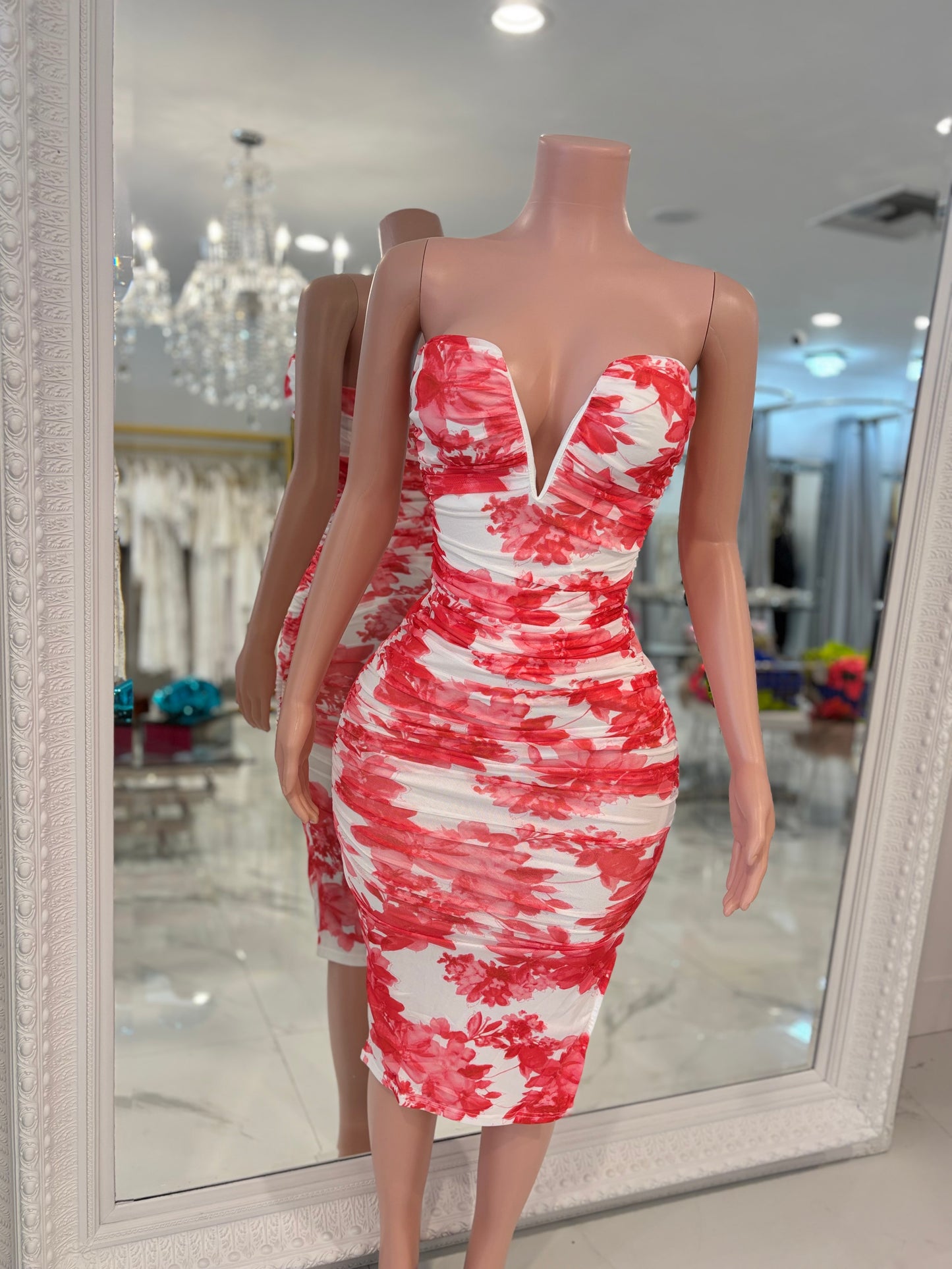 Ruffle Current Midi Dress