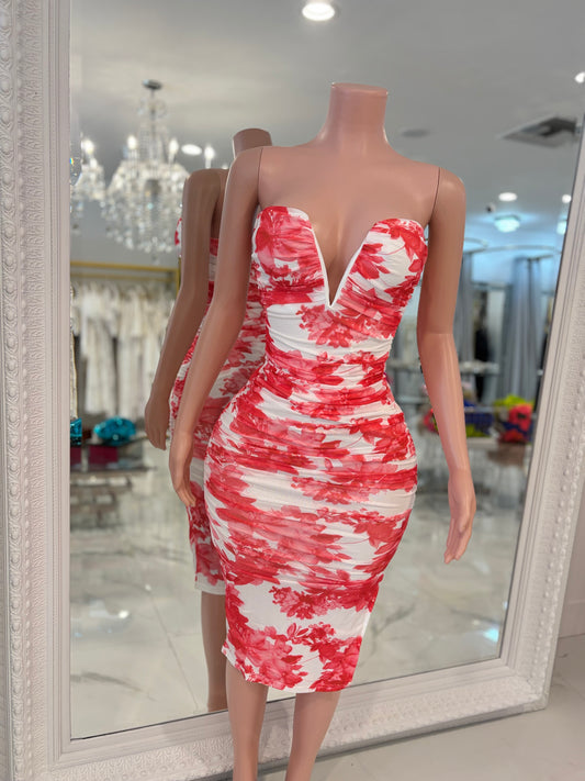 Ruffle Current Midi Dress