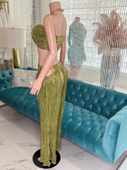 Amore Me Metallic Pants Set
