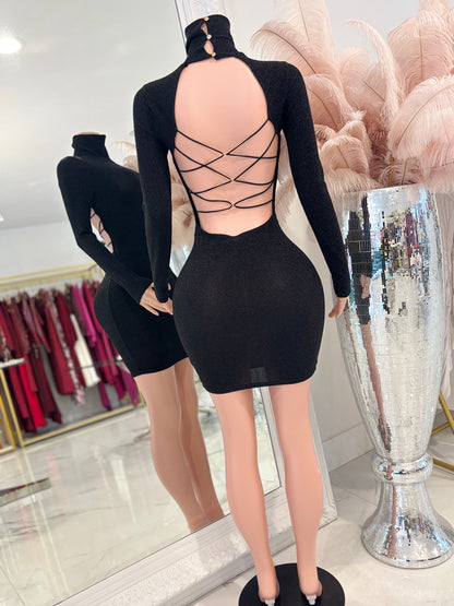 Don't You Need Me Mini Dress Black