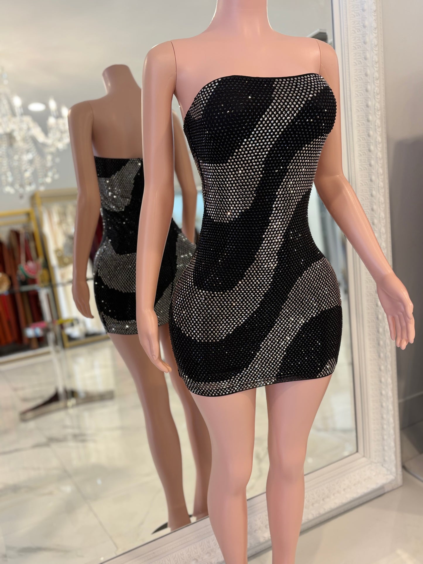 Just Change With Us Mini Dress Black