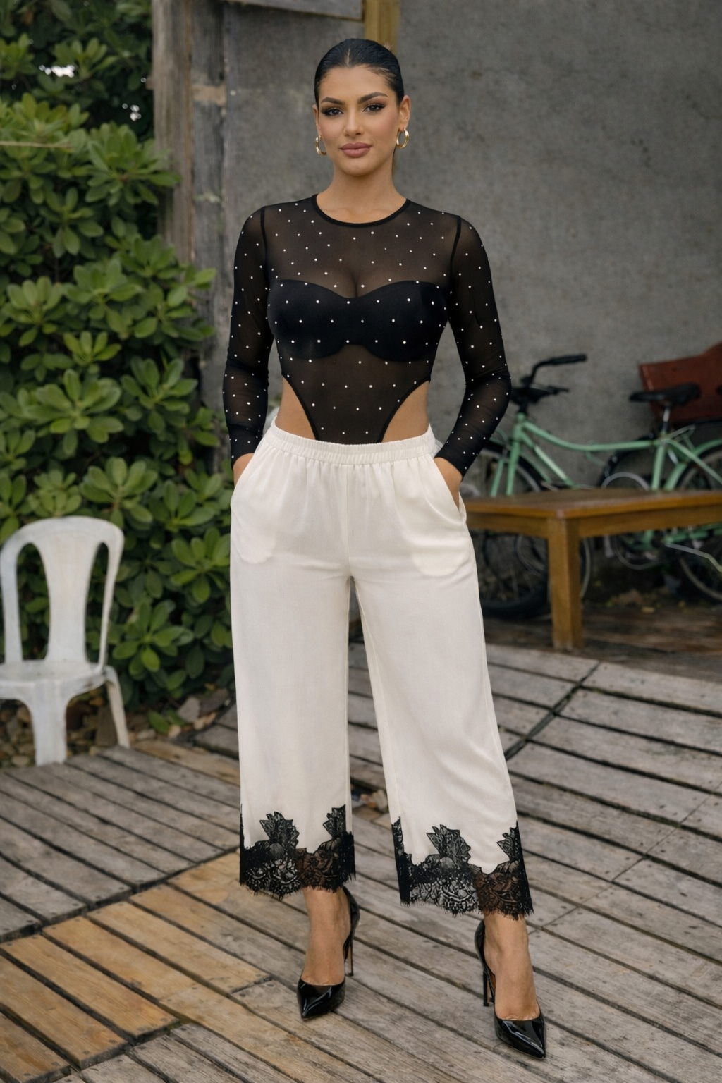 Let It Shine Top Black