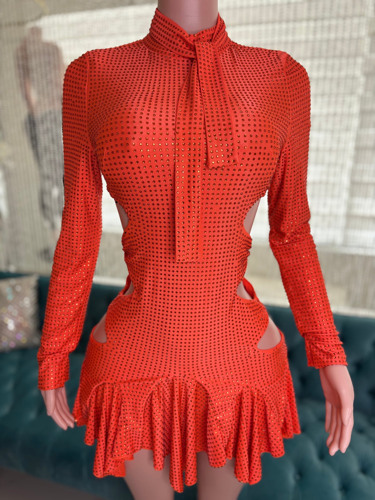 Party Mini Dress Orange