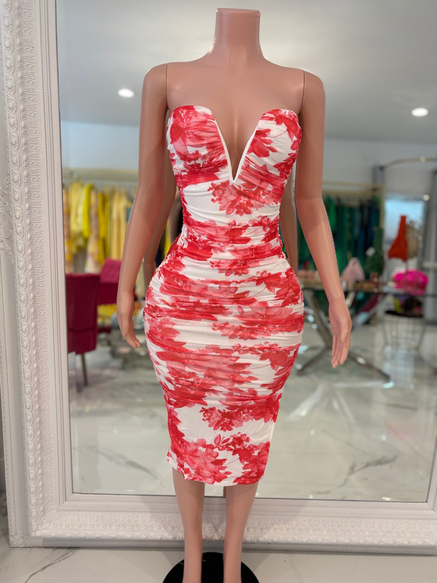 Ruffle Current Midi Dress