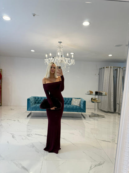 Casual Chic Maxi Dress Rojo Vino