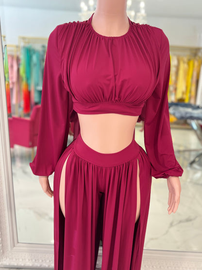 Ruched Pant Set