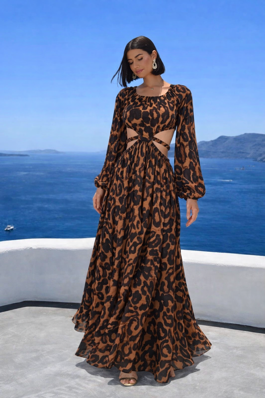 Watch the Class Maxi Dress Brown