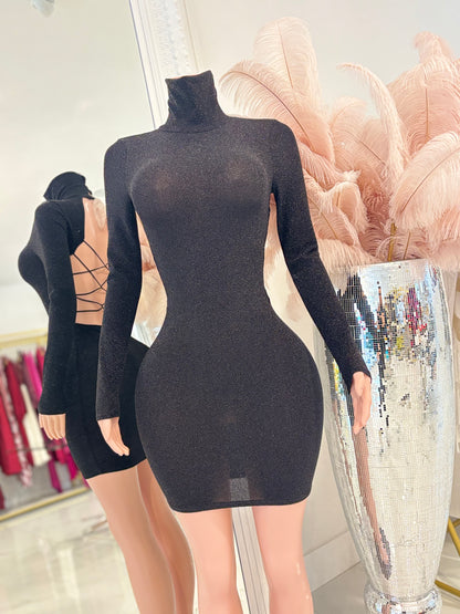 Don't You Need Me Mini Dress Black