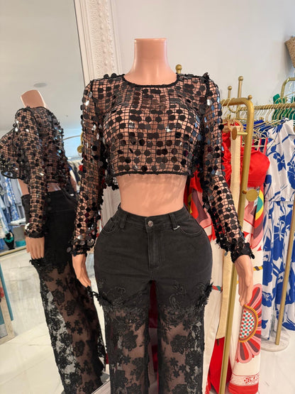 Black fashion Top